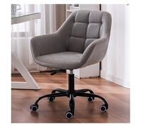 Sedia da ufficio ergonomica con schienale alto, regolabile, girevole, con braccioli e ruote, design direzionale di metà secolo, per casa e ufficio