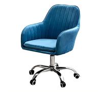 Sedia da ufficio ergonomica e girevole, imbottita in velluto, con supporto Midback, altezza regolabile, capacità di carico 150 kg, per casa e ufficio