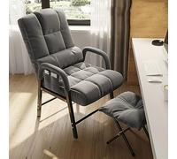 Sedia da ufficio ergonomica for divano, sedia da ufficio reclinabile con supporto lombare, sedia da scrivania for computer sedia comoda con schienale alto for una seduta prolungata ( Color : Grey , Si