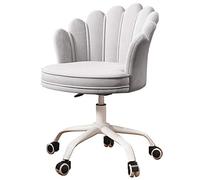 Sedia da ufficio ergonomica girevole con altezza regolabile 40-50 cm, elegante sedia da pranzo e scrivania con schienale a zigzag ruote per casa ufficio comfort