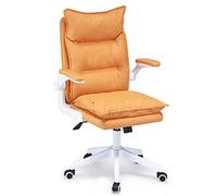 Sedia da ufficio ergonomica girevole con supporto lombare, schienale alto, in tessuto tecnico