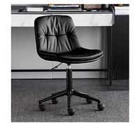 Sedia da ufficio ergonomica, girevole e regolabile, con supporto centrale per scrivania, soggiorno e studio, comoda seduta per il tempo libero