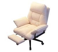 Sedia da ufficio ergonomica girevole in altezza regolabile con ruote e poggiapiedi