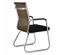 Sedia da Ufficio ergonomica Grigia con Schienale Regolabile e Piedini ad Arco, Perfetta per Uso dirigenziale e da conferenza - Poltrona Comoda per Un Supporto Che Dura Tutto Il Giorno (Marrone)
