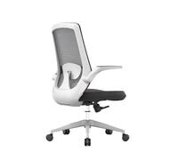 Sedia da ufficio ergonomica in rete con schienale alto e braccioli regolabili per il comfort di casa e studio