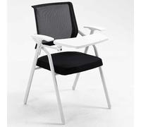 Sedia da ufficio ergonomica in rete con scrivania attaccata, design pieghevole per una comoda seduta in ufficio, scuola, conferenze e sale di allenamento