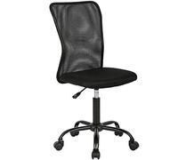 Sedia da ufficio ergonomica in rete per computer con supporto lombare supporto lombare moderna e regolabile con schienale medio girevole con ruote senza braccioli