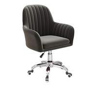 Sedia da ufficio ergonomica in velluto, regolabile, girevole, con braccioli, comoda sedia da computer per casa, ufficio e camera da letto, perfetta per casa e ufficio