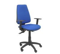 Sedia da Ufficio Ergonomica Piqueras y Crespo Elche S con Braccioli Regolabili e Meccanismo Sincrono, Tessuto Blu