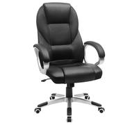 Sedia da Ufficio Ergonomica Poltrona Direzionale Girevole e Altezza Regolabile