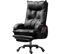 Sedia da ufficio ergonomica professionale con poggiapiedi, sedia da scrivania girevole con contenitore laterale, sedia da manager reclinabile, facile da montare, ideale per ufficio domestico