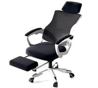 Sedia da ufficio ergonomica reclinabile di lusso, regolabile, girevole, con schienale alto, sedia da computer manageriale con poggiapiedi, comoda e moderna seduta da gioco for lavoro sedentario