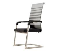 Sedia da ufficio ergonomica, schienale in rete, braccioli imbottiti, impilabile per risparmiare spazio nelle sale riunioni, ideale per scrivania