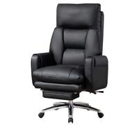 Sedia da ufficio ergonomica, sedia reclinabile per computer con poggiapiedi per la casa, il dormitorio, l'azienda, la reception, il dirigente