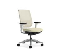 Sedia da ufficio ergonomica Steelcase Reply Air con braccioli regolabili in altezza e supporto lombare regolabile Beige; Prodotto in Europa