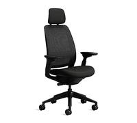 Sedia da ufficio ergonomica Steelcase Series 2 con supporto lombare LiveBack, braccioli 4D, poggiatesta regolabile Onyx; Prodotto in Europa