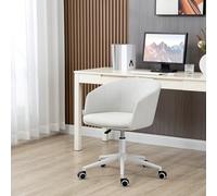 Sedia da Ufficio Girevole a 360° con Ruote e Altezza Regolabile, 56x56x72-82cm, Grigio Chiaro Description:Sia che tu lavori in ufficio o da casa, una sedia da scrivania è quello che ti serve. Con il s