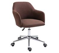 Sedia da ufficio girevole a 360 gradi, altezza regolabile da 45 a 53 cm, con imbottitura in schiuma ad alta densità. Design moderno e minimalista, adatta sia per l'ufficio che per la casa /