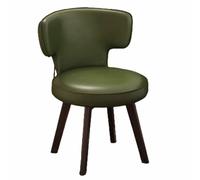 Sedia da ufficio girevole con schienale curvo, sedia da cucina in stile moderno di metà secolo, dotata di un cuscino di seduta rinforzato adatto for soggiorni(Green,Standard)