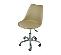 Sedia da Ufficio Girevole, Sedia da scrivania Tortora con rotelle MOD. Sally