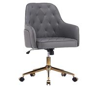 Sedia da ufficio girevole vintage con altezza regolabile, imbottitura confortevole e funzione di inclinazione per una maggiore ergonomia dello spazio di lavoro
