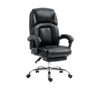SEDIA DA UFFICIO HOMCOM IT921-906V00BK - ergonomica regolabile con braccioli, girevole in rete