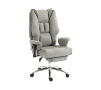 SEDIA DA UFFICIO HOMCOM IT921-974V00LG - Ergonomica, Materiale in Pelle, Altezza Regolabile
