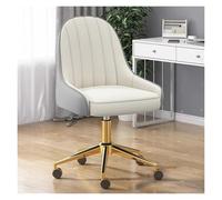 Sedia da ufficio in pelle, regolabile, con supporto posteriore centrale per un comfort che dura tutto il giorno, design imbottito