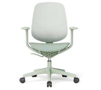 Sedia da ufficio in rete per casa e riunioni, con schienale confortevole, design nero, altezza regolabile, ideale per lavorare al computer, casa, ufficio, pelliccia