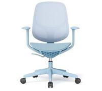 Sedia da ufficio in rete per casa e riunioni, con schienale confortevole, design nero, altezza regolabile, ideale per lavorare al computer, casa, ufficio, pelliccia