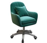 Sedia da ufficio in velluto, regolabile, girevole, per casa, ufficio, soggiorno, camera da letto, elegante e confortevole