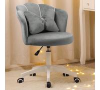 Sedia da ufficio in velluto, sedia da studio a casa, sedia girevole ergonomica, altezza regolabile Perché scegliere noi: Ti senti a volte stanco? Vuoi semplicemente sederti su una sedia, mettere un po