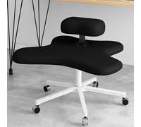 Sedia da ufficio mobile con gambe incrociate per meditazione, con gambe incrociate, ergonomica, regolabile in altezza, per scrivania, per chi lavora al computer