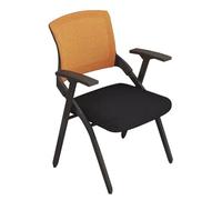 Sedia da ufficio pieghevole portatile con schienale, sgabello da conferenza leggero e pieghevole per personale e studenti, ideale per riunioni, allenamento e sessioni di ascolto