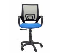 PIQUERAS Y CRESPO Modello 312 Sedia da ufficio ergonomica con meccanismo di inclinazione e regolabile in altezza Schienale della sedia di meglie e sedile imbottito e rivestito in tessuto ARAN colore blu