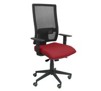 Sedia da ufficio Piqueras y Crespo Horna Bali senza testiera Granata