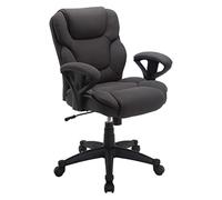 Sedia da ufficio regolabile con schienale medio per manager, design ergonomico, comoda seduta regolabile in altezza, ideale per casa e ufficio, stile elegante e moderno