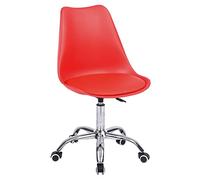 Sedia da ufficio regolabile in altezza ANNE rossa