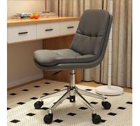 Sedia da ufficio sedia da gioco sedia da computer sedia girevole senza braccioli in pelle pu, sedia da computer ergonomica con schienale medio sedia da ufficio con ruote, moderna sedia da la (Size :