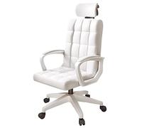 Sedia da ufficio sedia da scrivania ergonomica, sedia da computer con supporto lombare, capofamiglia a flip-up, funzione di inclinazione a 90 ° -125 °, sedia in pelle per PU rotonde per rotolare
