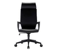 Sedia da Ufficio Sedia da Ufficio Sedia da scrivania ad Altezza Regolabile in Pelle Comoda Sedia da Computer sedie manageriali comode (Nero)