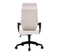 Sedia da Ufficio Sedia da Ufficio Sedia da scrivania ad Altezza Regolabile in Pelle Comoda Sedia da Computer sedie manageriali comode (Bianco)