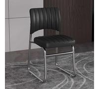 Sedia da ufficio senza braccioli, con ruote, sedia operativa per computer con schienale medio, seduta ampia ergonomica, per uso domestico e ufficio, design moderno, blu
