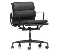 Sedia da Ufficio Soft Pad EA 217 con Girevole e Braccioli Nero