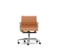 Sedia da Ufficio Vitra EA 118 con Meccanismo Girevole/bracciolo/inclinazione Cognac L50 Pelle Premium/Struttura Cromo