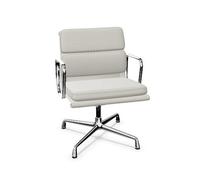 Sedia da Ufficio Vitra Soft Pad EA 208 con Girevole Cemento/ Cromo