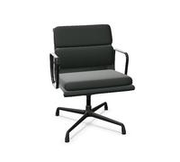 Sedia da Ufficio Vitra Soft Pad EA 208 con Girevole Jade/Deep Nero