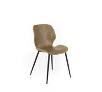 Sedia dalle linee morbide ed Rivestimenton soft-touch MODELLO DIANA dimensioni 52x45x h 83 cm - peso 5,8 kg sedia in tessuto Rivestimento Sabbia sabbia