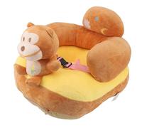 Sedia di Divano Seduta per Bambini Comodo Sedile di Supporto per Peluche Portatile per i Bambini Che Imparano a Sedersi per Casa (Scimmia)