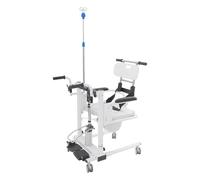 Sedia di trasferimento per pazienti, portatile, con altezza regolabile, vaso, supporto per infusione, sedia per malati, anziani, disabili, donne incinte, fino a 100 kg Bel